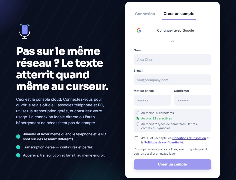 Web · flowmic.app/signin · Créer un compte